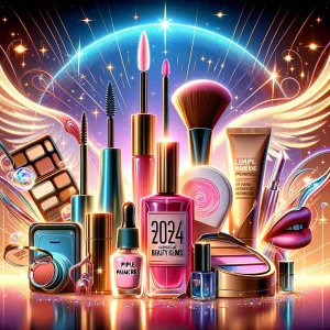 A collection of the top 5 beauty products of 2024